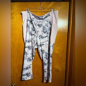 adidas Pink and Black Patterned Women's Pants